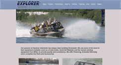 Desktop Screenshot of explorerindustries.com